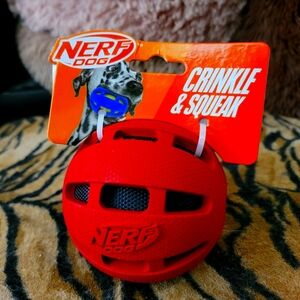 Nerf Dog Squeak and Crunch Ball Various Colors . New w/ Tag!